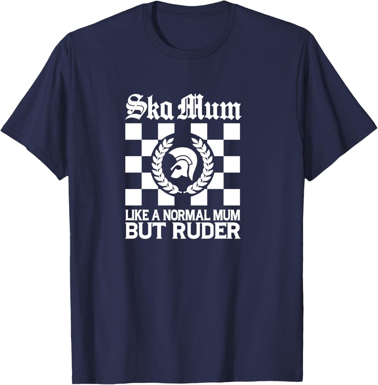 SKA MUM Rocksteady Jamaica Skins Mod Punk Ska Retro , Black, S T-Shirt - T-Shirt | Navy
