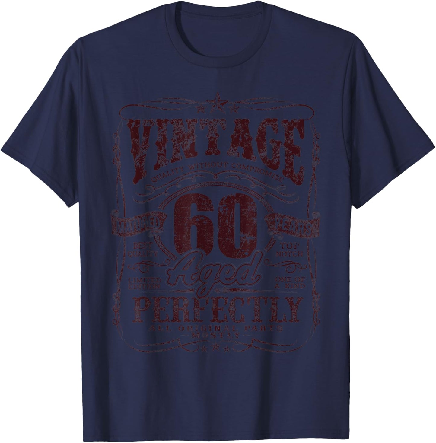 60 Years Old Vintage 1962 Limited Edition 60th Birthday T-Shirt - T-Shirt | Navy