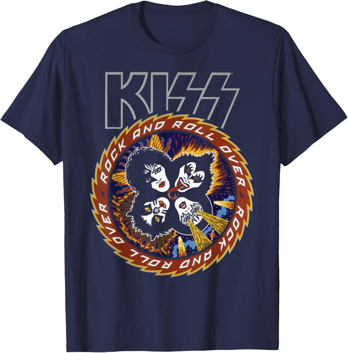 KISS - Roll Over T-Shirt - T-Shirt | Navy