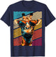 Retro Giraffe Sonnenbrille T-Shirt - T-Shirt | Navy