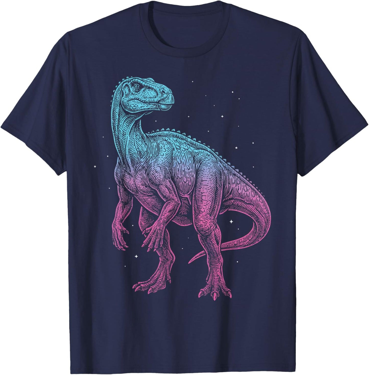 Iguanodon Illustration T-Shirt - T-Shirt | Navy