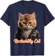 Rockabilly Cat Rock n Roll Music Retro Cat 50s 60s , black T-Shirt - T-Shirt | Navy