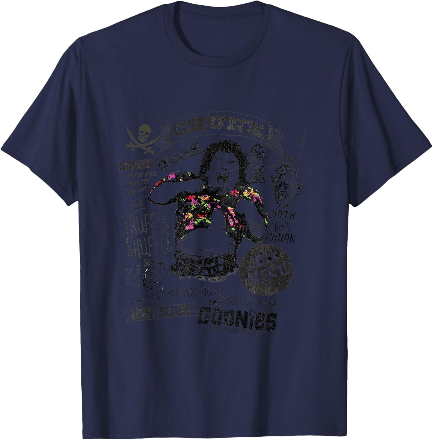 Kids The Goonies Chunk Truffle Shuffle Movie Quotes Kids T-Shirt - T-Shirt | Navy