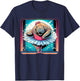 Ballerina Manatee Dancing T-Shirt - T-Shirt | Navy