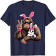 Funny Bigfoot Bunny Easter Day Sasquatch T-Shirt - T-Shirt | Navy