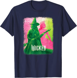 Wicked Elphaba & Glinda Tonal T-Shirt - T-Shirt | Navy