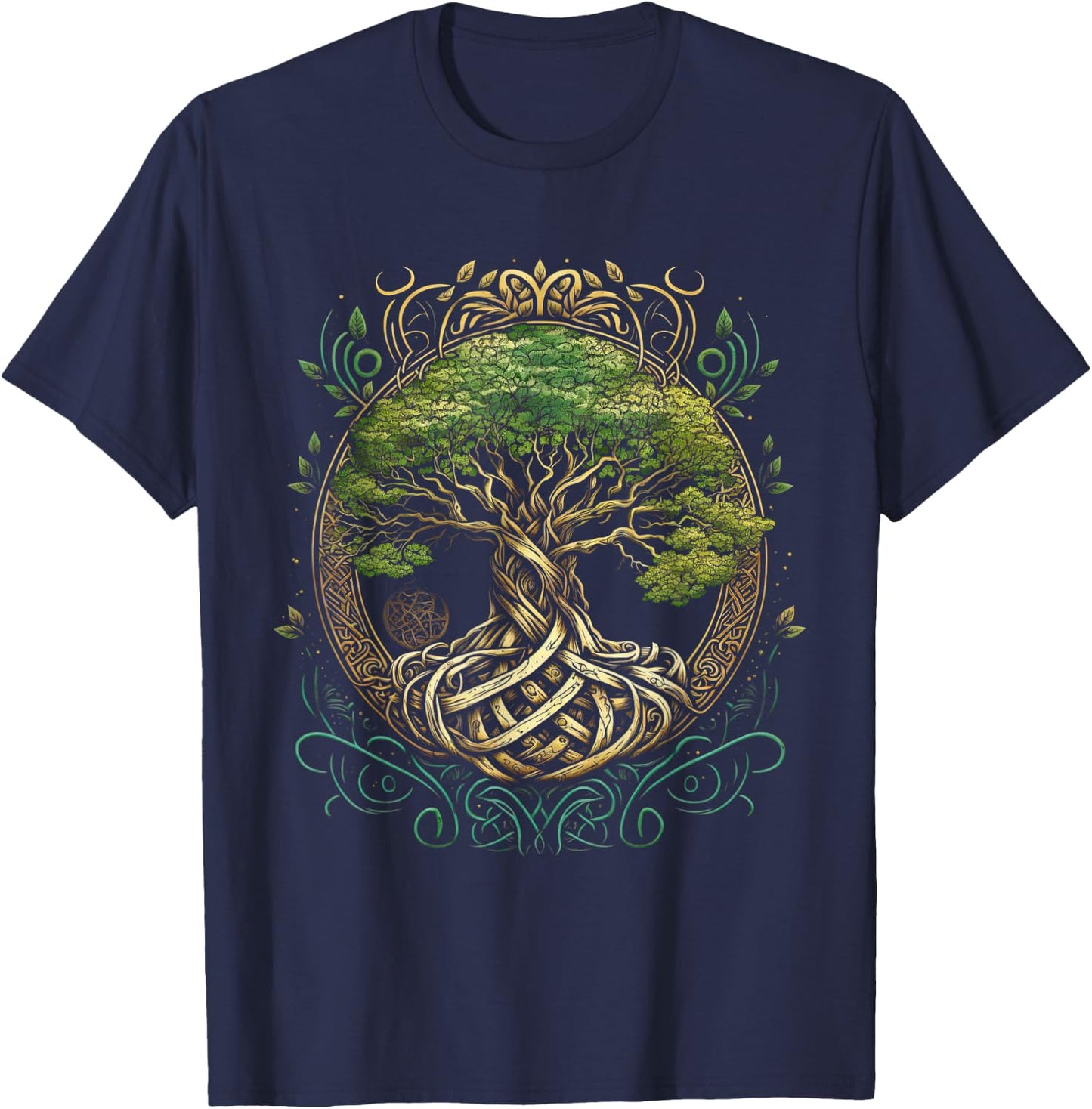 Tree of Life Viking Midgard Thor Walhalla , black T-Shirt - T-Shirt | Navy