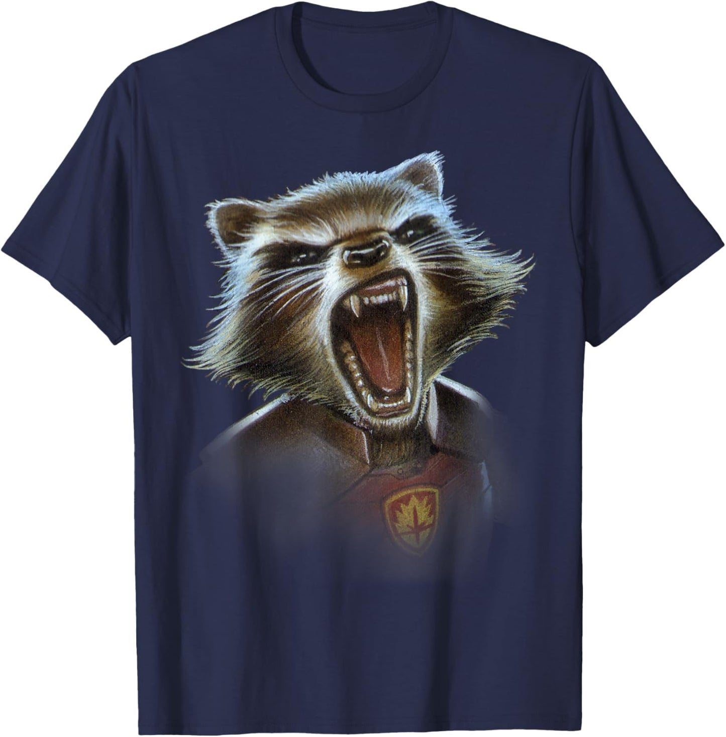 Marvel Guardians of the Galaxy Rocket Face Closeup T-Shirt - T-Shirt | Navy