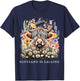 Scotland Is Calling Highland Cow flowers Scottish Vacation T-Shirt - T-Shirt | Navy