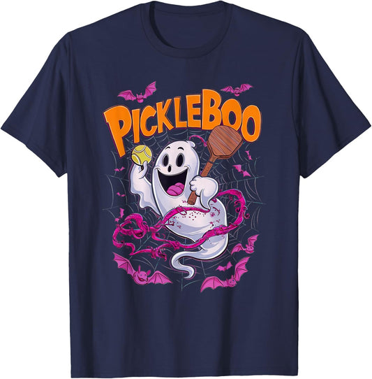 Pickleboo Funny Halloween Pickleball Costume T-Shirt - T-Shirt | Navy