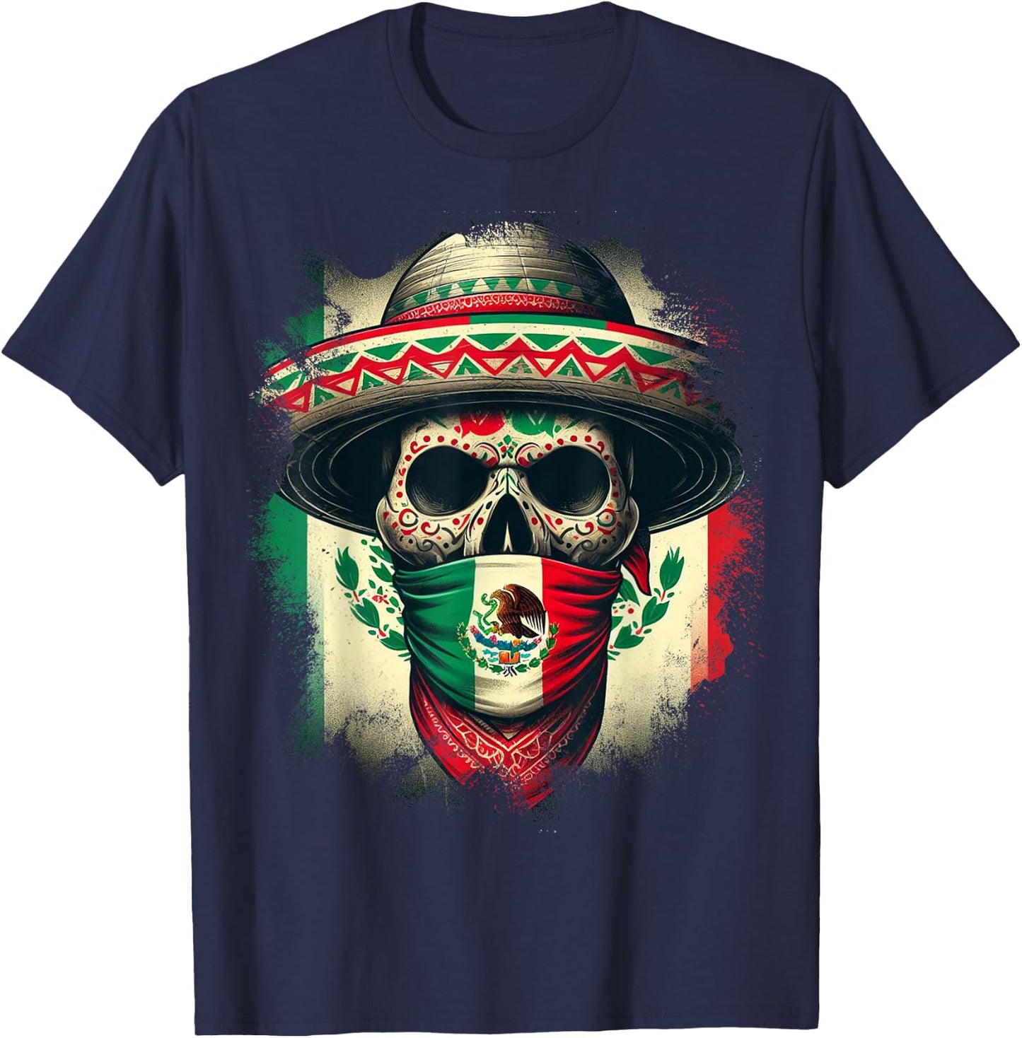 Mexico Cinco De Mayo Tijuana Pride Mexican T-Shirt - T-Shirt | Navy
