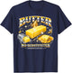 Stick of Butter Bootleg Vintage 90s Food Meme NO SUBSTITUTES T-Shirt - T-Shirt | Navy
