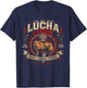 Vintage Lucha Libre Comicbook Mexican Wrestling Wrestler T-Shirt - T-Shirt | Navy