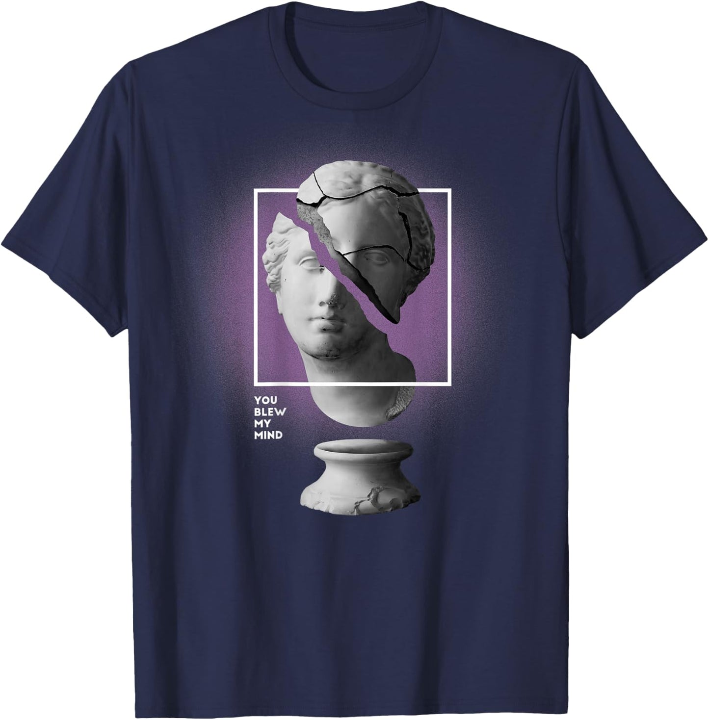 Backprint: Techno Musik Outfit oder EDM Party Raver Festival T-Shirt - T-Shirt | Navy