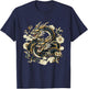 Dragon Aesthetic Japanese Culture Tokyo inspired asian T-Shirt - T-Shirt | Navy