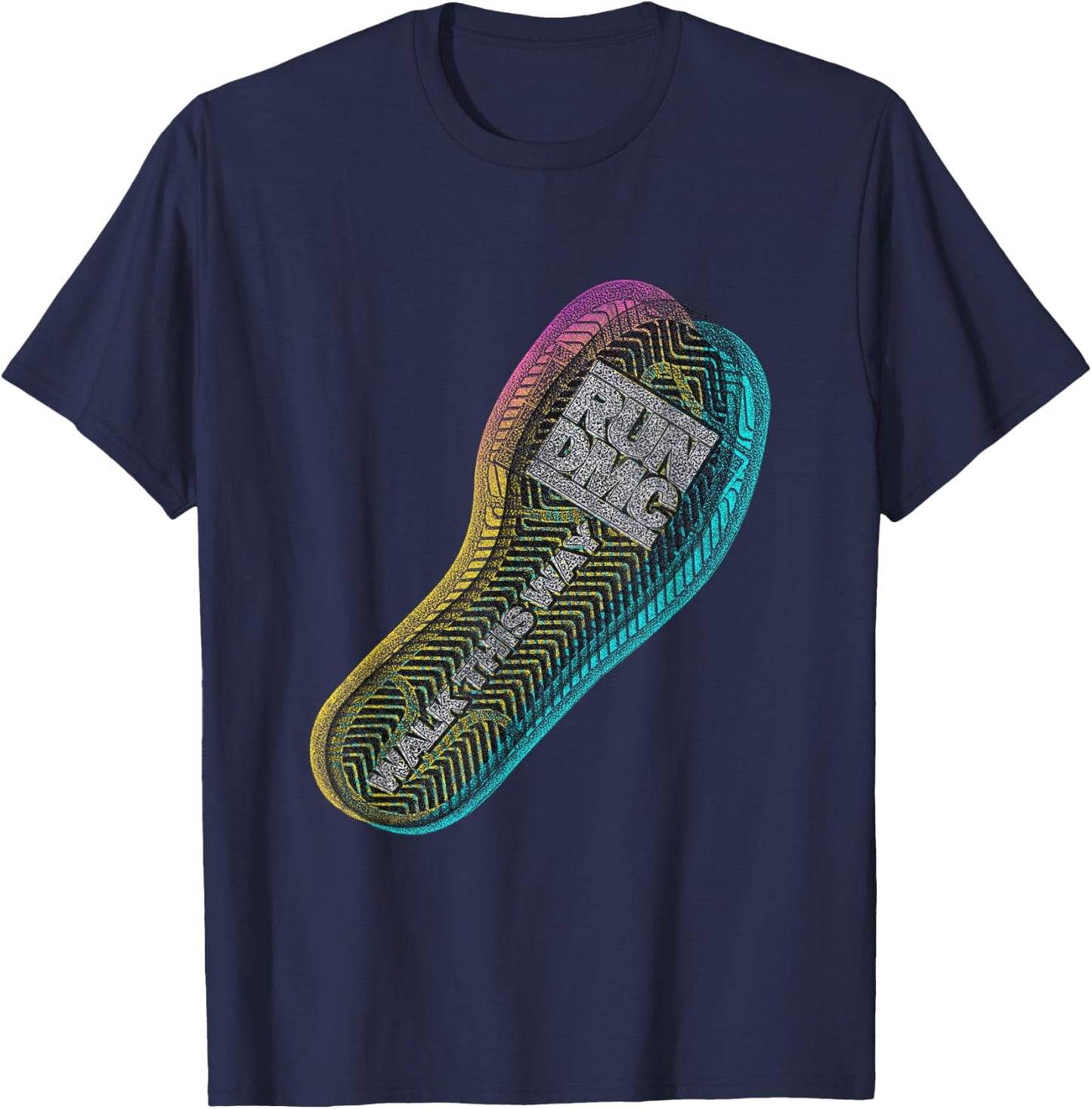RUN DMC Walk This Way T-Shirt - T-Shirt | Navy