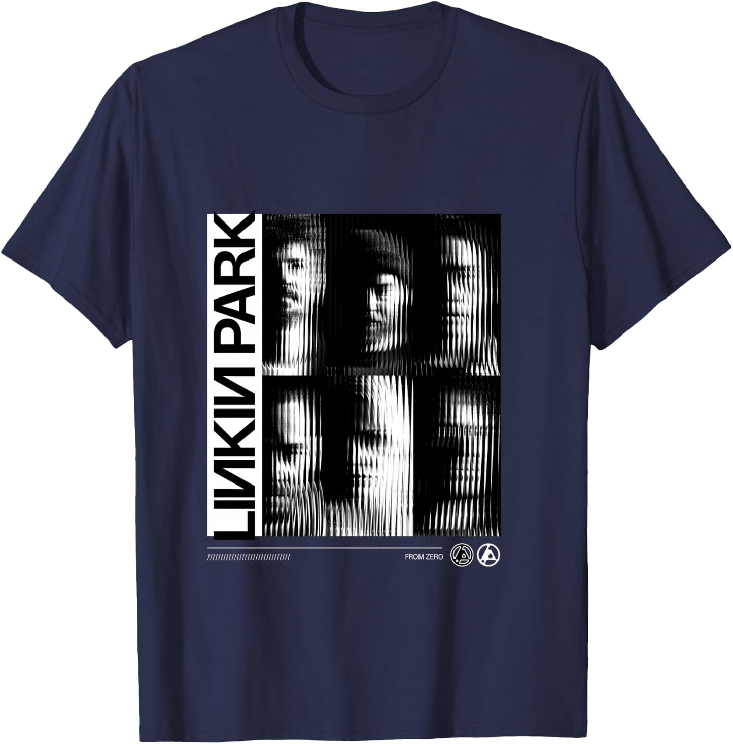 Photo of the Linkin Park Group, Black, S T-Shirt - T-Shirt | Navy