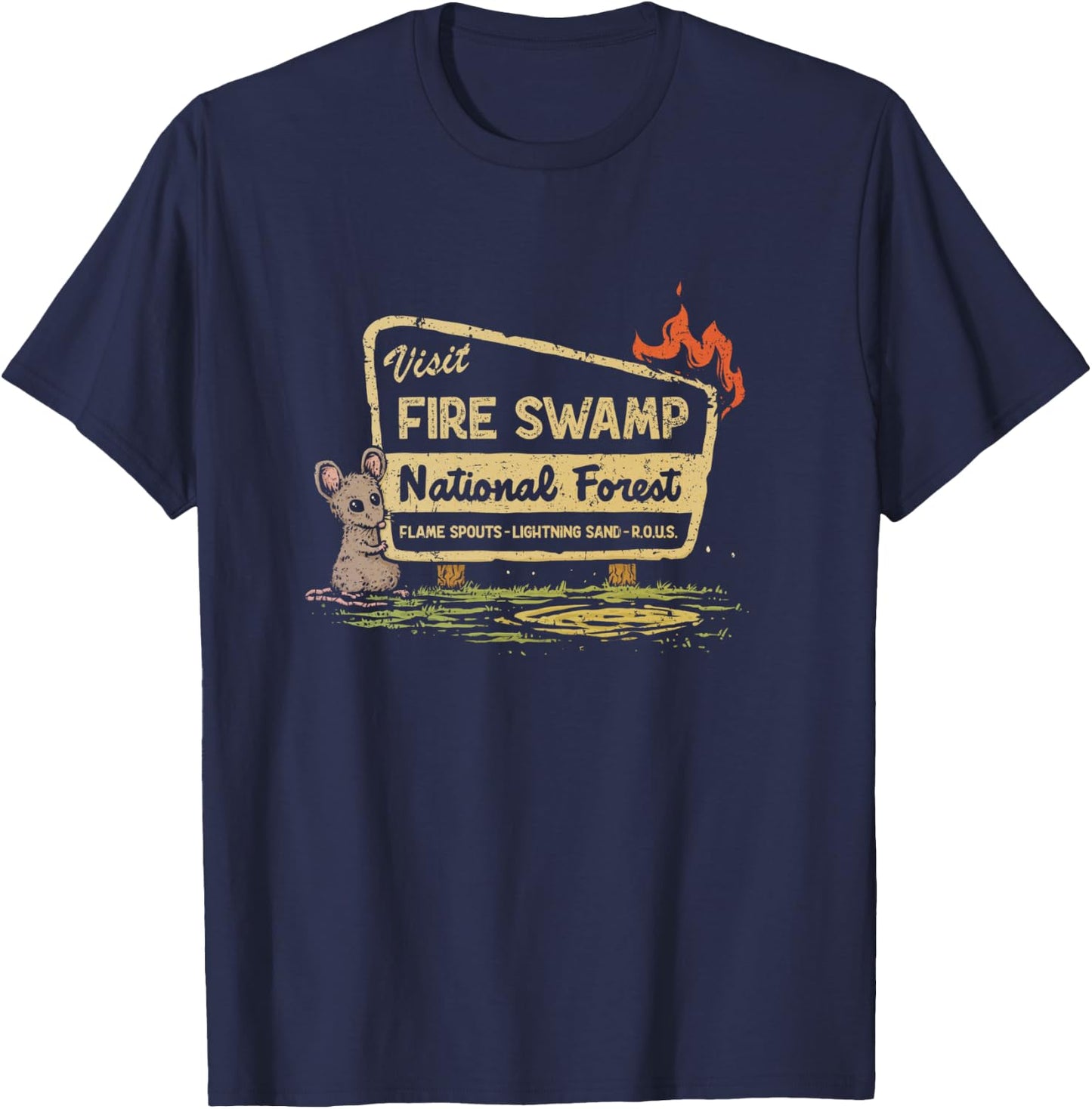 Fire Swamp National Forest T-Shirt - T-Shirt | Navy