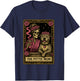 The Pittie Mom Tarot Card Cute Pit Bull Smiling Pitbull Love T-Shirt - T-Shirt | Navy