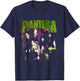 Pantera Offizielle Vintage-Skizze Langarmshirt T-Shirt - T-Shirt | Navy