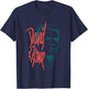Offiziell David Bowie Music Rock Mono Stare Langarmshirt T-Shirt - T-Shirt | Navy