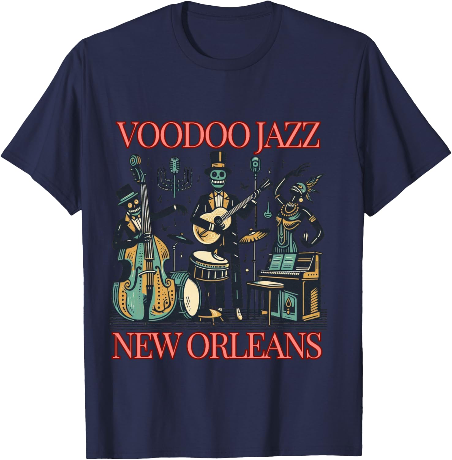 VOODOO JAZZ | Vintage T-Shirt - T-Shirt | Navy