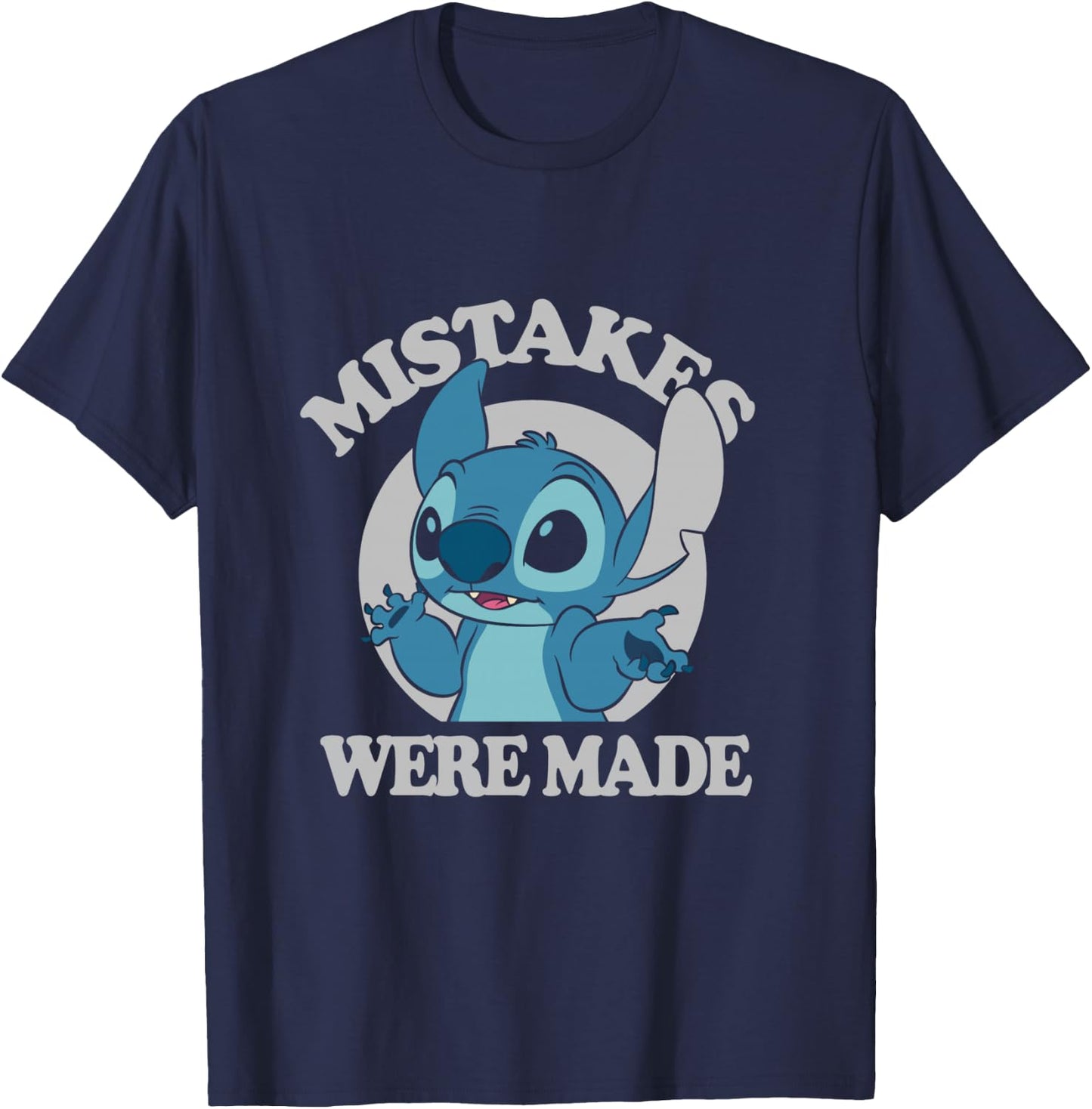 Disney Lilo & Stitch Mistakes Were Made Stitch T-Shirt - T-Shirt | Navy