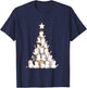 Arbre à Chat Amusant pour Hommes, Femmes, Enfants, Chat Moche de Noël Manche Longue T-Shirt - T-Shirt | Navy