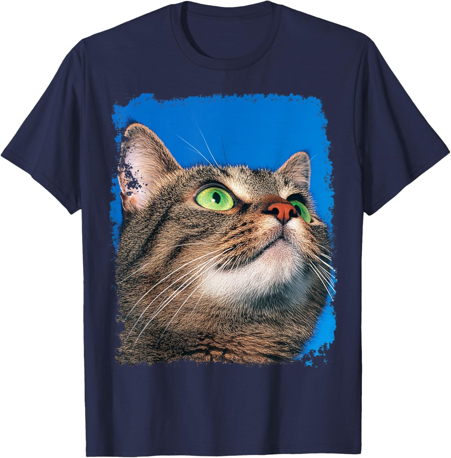 Cute Gray Cat T-Shirt - T-Shirt | Navy