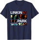 Linkin Park Long Handle Photo Grid, Black, S T-Shirt - T-Shirt | Navy
