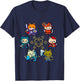 RPG Gamer Cats D20 Dice Nerdy Geek Cat Men, Women, Child , Black, S T-Shirt - T-Shirt | Navy