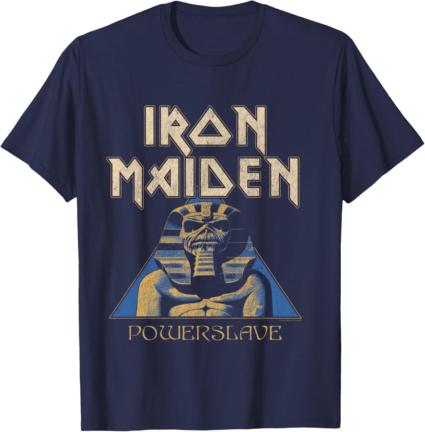 Iron Maiden - Pyramid Sphinx Navy , Blue, S T-Shirt - T-Shirt | Navy
