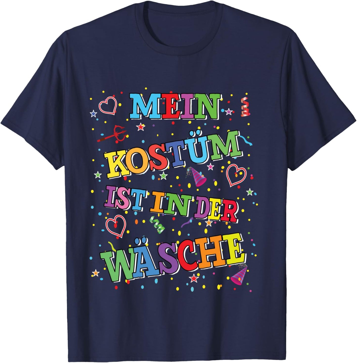 Carnival Costume My Costume is in the Laundry Fancy Dress Shirt, black T-Shirt - T-Shirt | Navy
