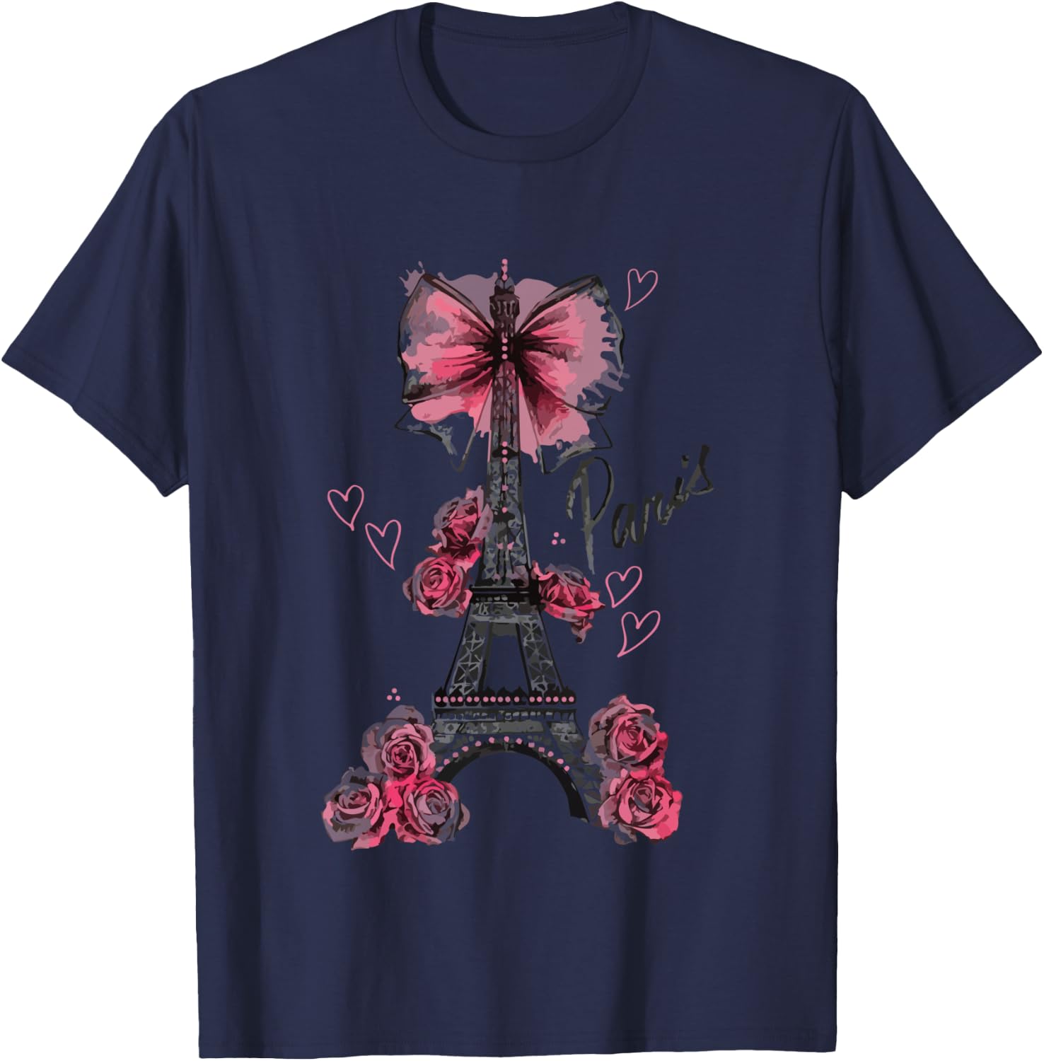Paris, Eiffel Tower, Paris , grey, S T-Shirt - T-Shirt | Navy