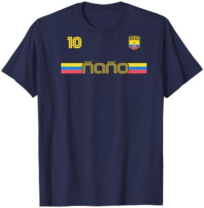 NANO Ecuador ñaño brother friend Ecuadorian flag Ecuador , Black, S T-Shirt - T-Shirt | Navy