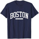 Boston, Massachusetts, MA, College-Universitätsstil T-Shirt - T-Shirt | Navy