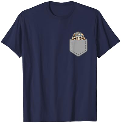 Funny Leopard Tortoise Reptile In Your Pocket T-Shirt - T-Shirt | Navy