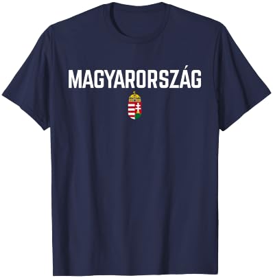 HUNGARY Flag | Men Women Kids HUNGARY , Black, S T-Shirt - T-Shirt | Navy