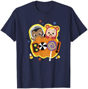 CoComelon Classic Halloween JJ and Cody T-Shirt - T-Shirt | Navy
