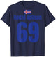 Island Sauf Trikot 69, Mallorca Sauf Trikot Weiss | Fussball T-Shirt - T-Shirt | Navy
