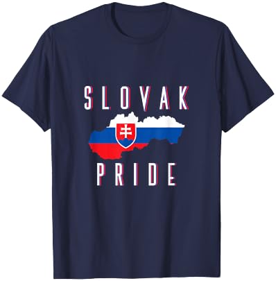 Slovakian Flag Patriotic Men Women Kids Proud Slovak T-Shirt - T-Shirt | Navy