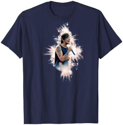 Louis Tomlinson of One Direction Murrayfield Stadium 2014 , Black, S T-Shirt - T-Shirt | Navy