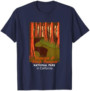 Sequoia National Park California T-Shirt - T-Shirt | Navy