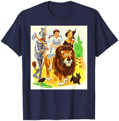 OZ Dorothy Toto Scarecrow Cowardly Lion Tin Man Wizard of OZ T-Shirt - T-Shirt | Navy