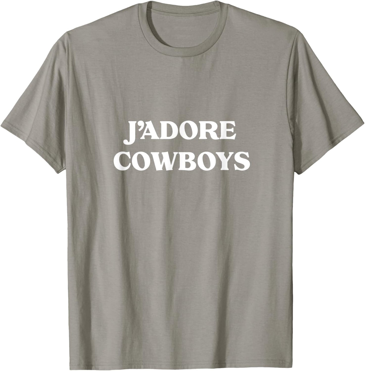 J'ADORE Cowboys Howdy Cowboy Western Rodeo Rancher Horse T-Shirt - T-Shirt | Sand