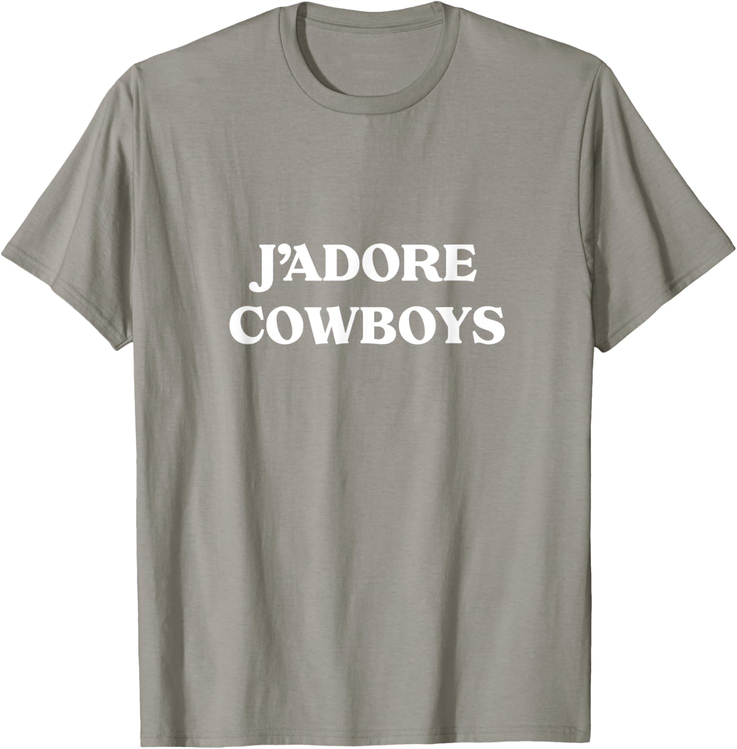 J'ADORE Cowboys Howdy Cowboy Western Rodeo Rancher Horse T-Shirt - T-Shirt | Sand