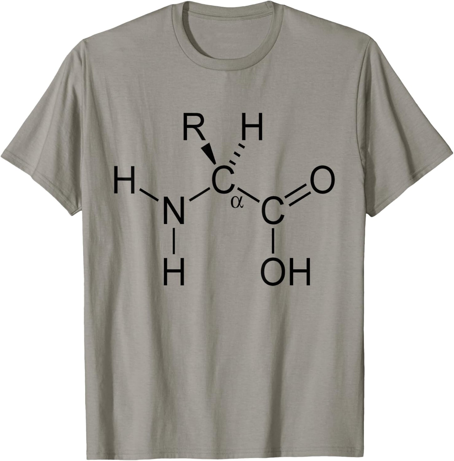 Alpha Amino Acid Biochemistry Muscle Protein Genetic T-Shirt - T-Shirt | Sand