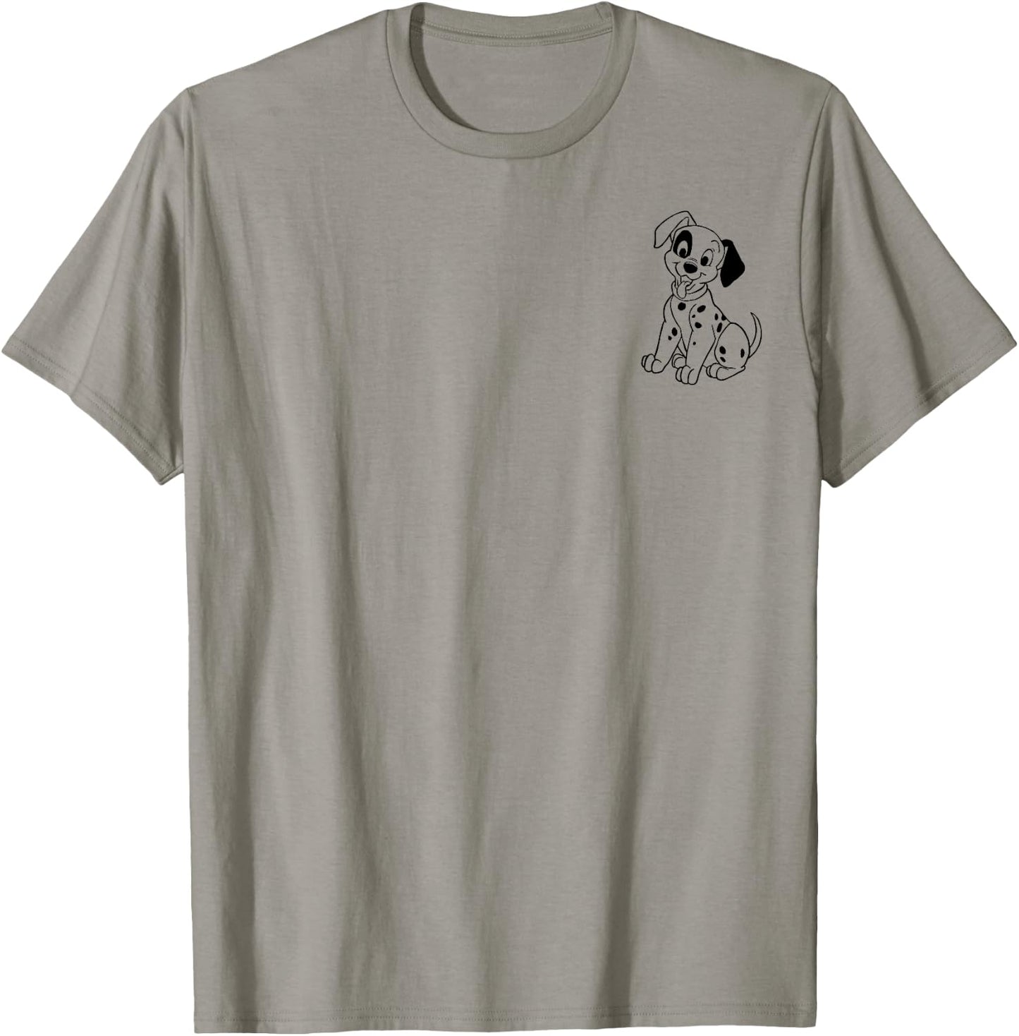 Disney 101 Dalmatians Patch Left Chest , white, S T-Shirt - T-Shirt | Sand