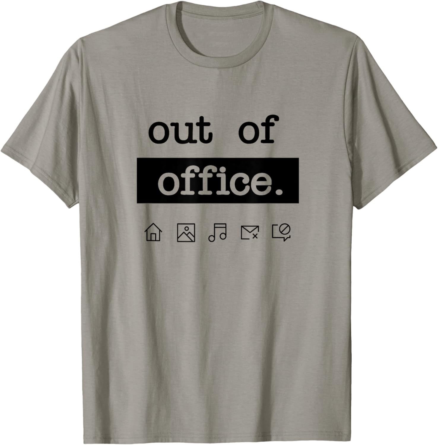 Out of office - work from home, vacation, holiday T-Shirt - T-Shirt | Sand