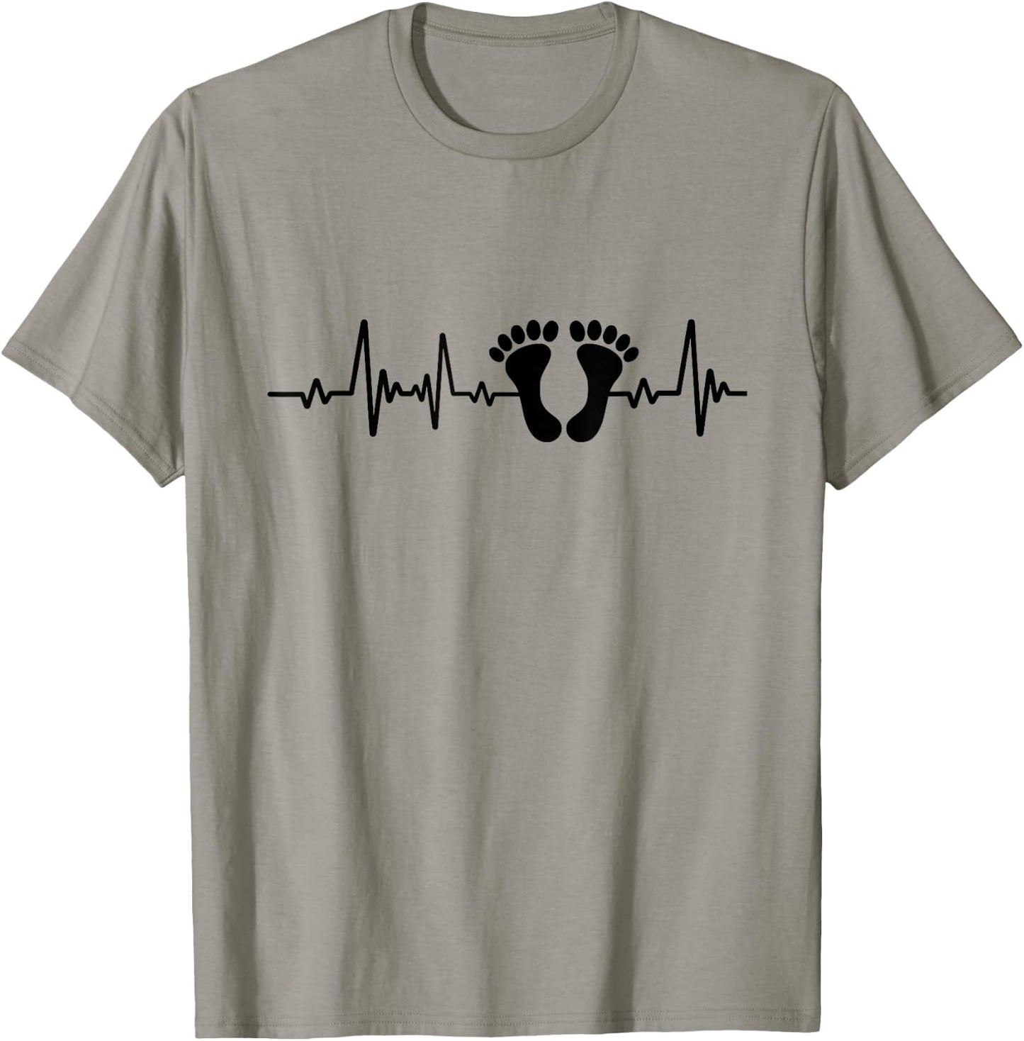 Gift Original Grandpa Granny Black Feet , grey, S T-Shirt - T-Shirt | Sand